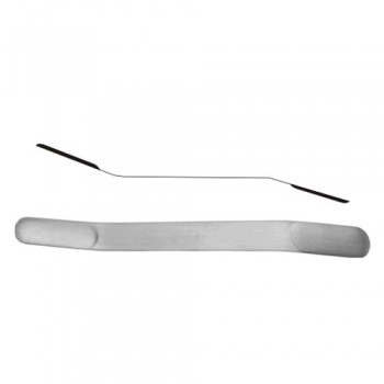 Olivecrona Brain Spatulas Concave Stainless Steel, 18 cm - 7" Blade Size 18 + 22 mm
